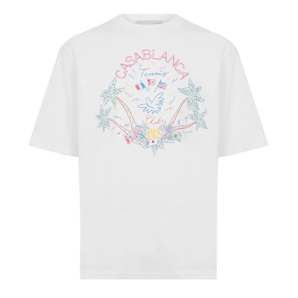 Casablanca Tennis Club T-Shirt - White