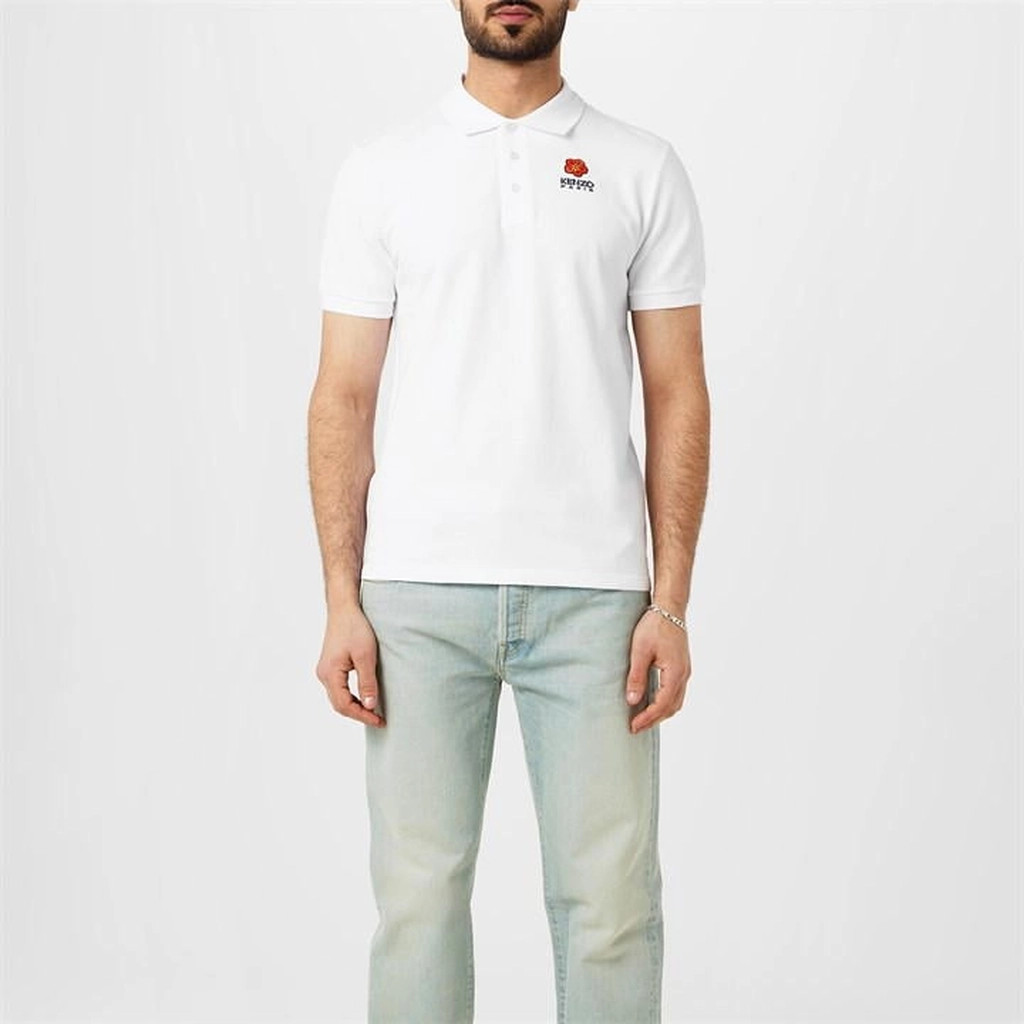 Kenzo Knzo Short Slv Polo Sn43 - White