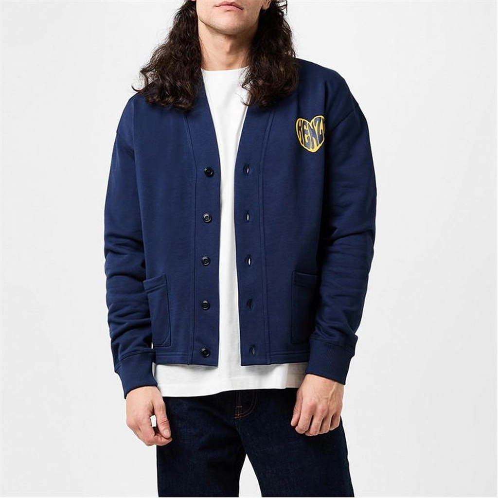 Kenzo Hearts Cardi Sn34 - Blue