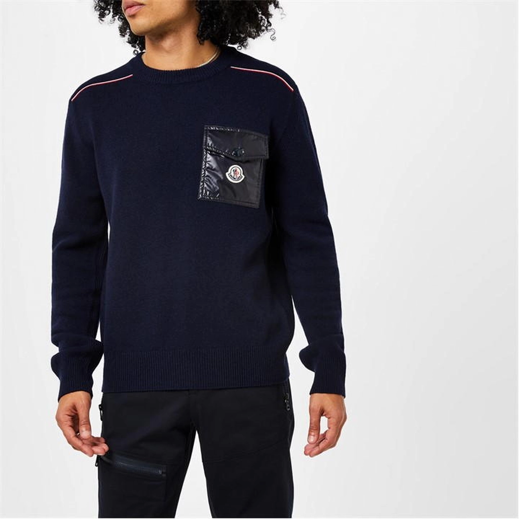 Moncler Crew Knit Sn34 - Blue