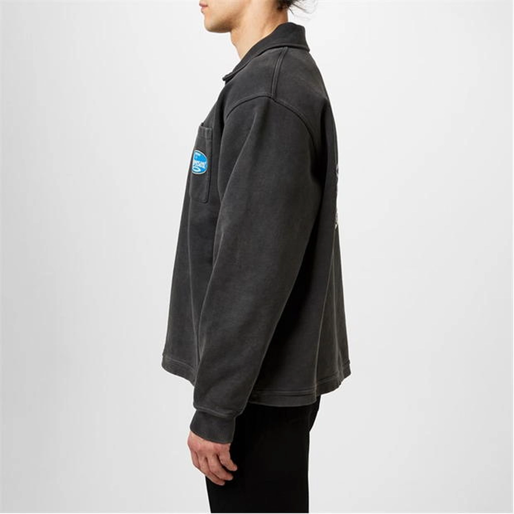 Represent Classic Parts Quarter Zip Sweatshirt - Black