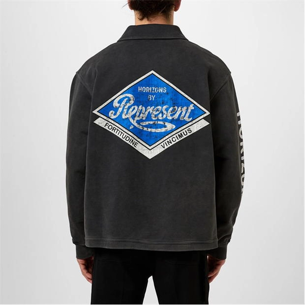 Represent Classic Parts Quarter Zip Sweatshirt - Black