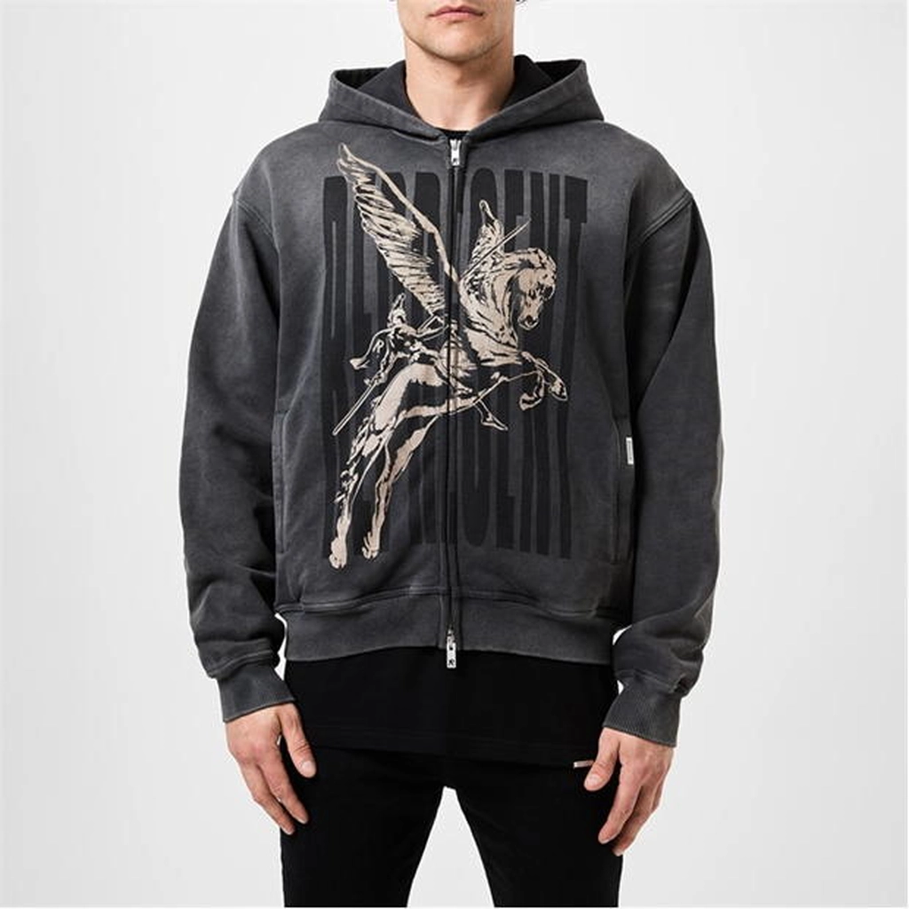 Represent Spirits Mascot Zip Hoodie - Black