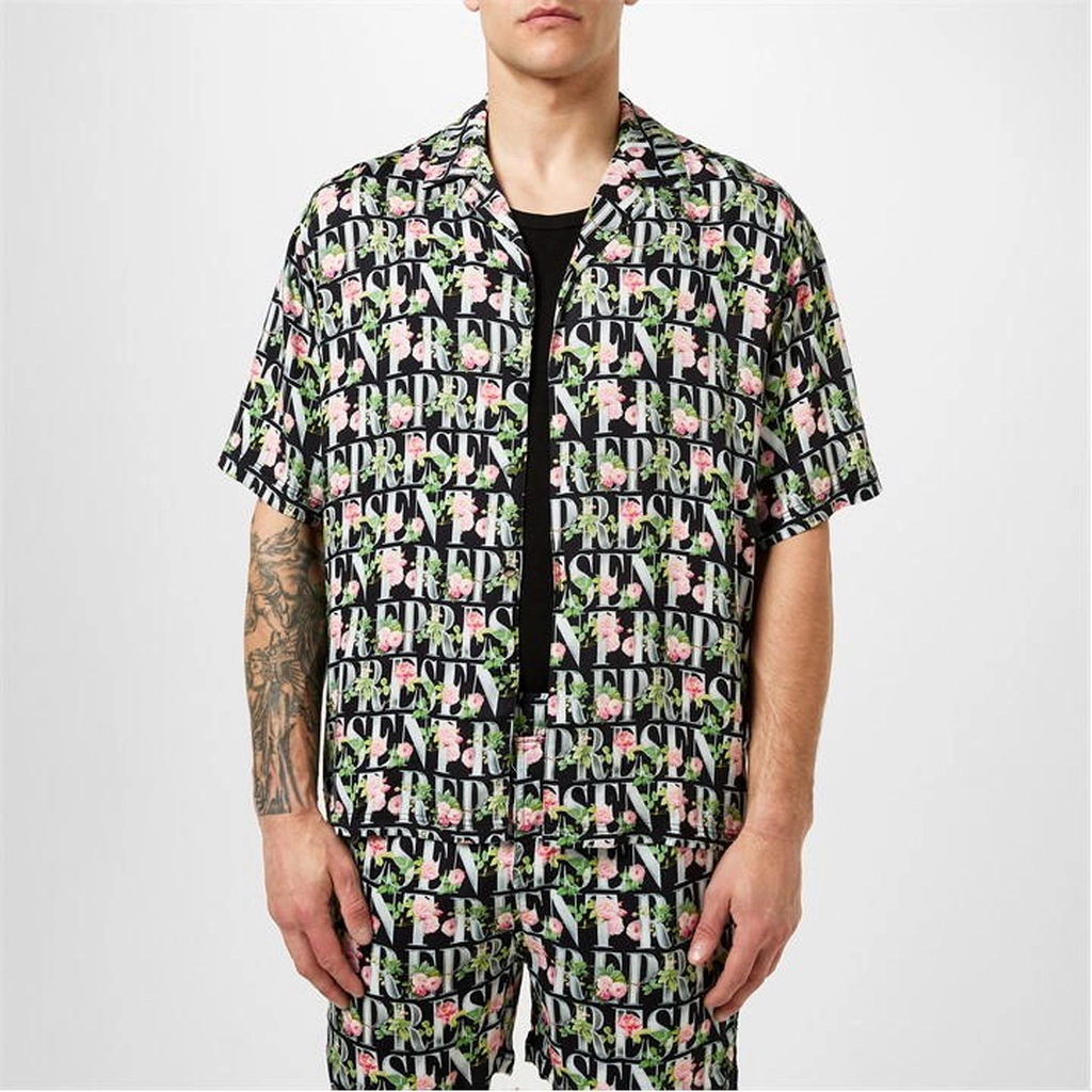 Represent Floral Shirt - Black