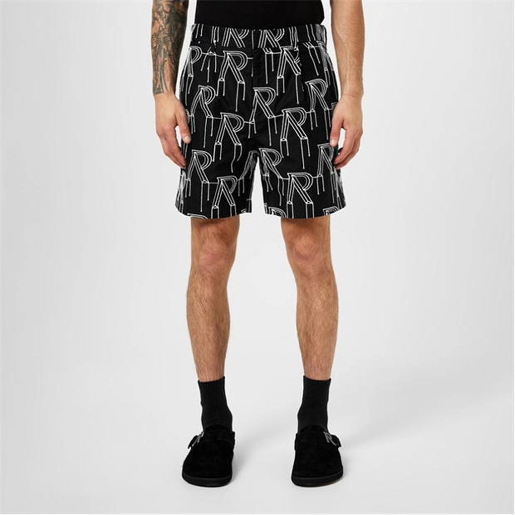 Represent Initial Tailored Shorts - Black