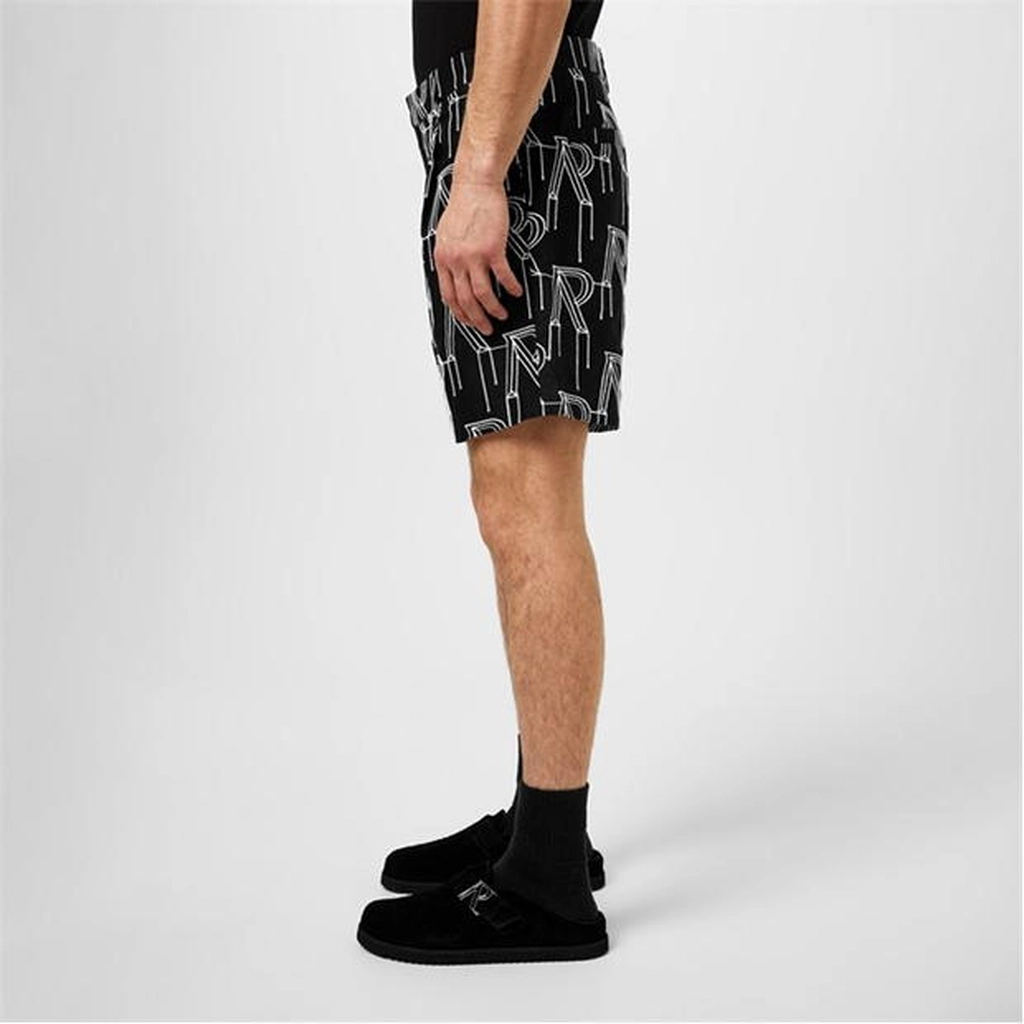 Represent Initial Tailored Shorts - Black