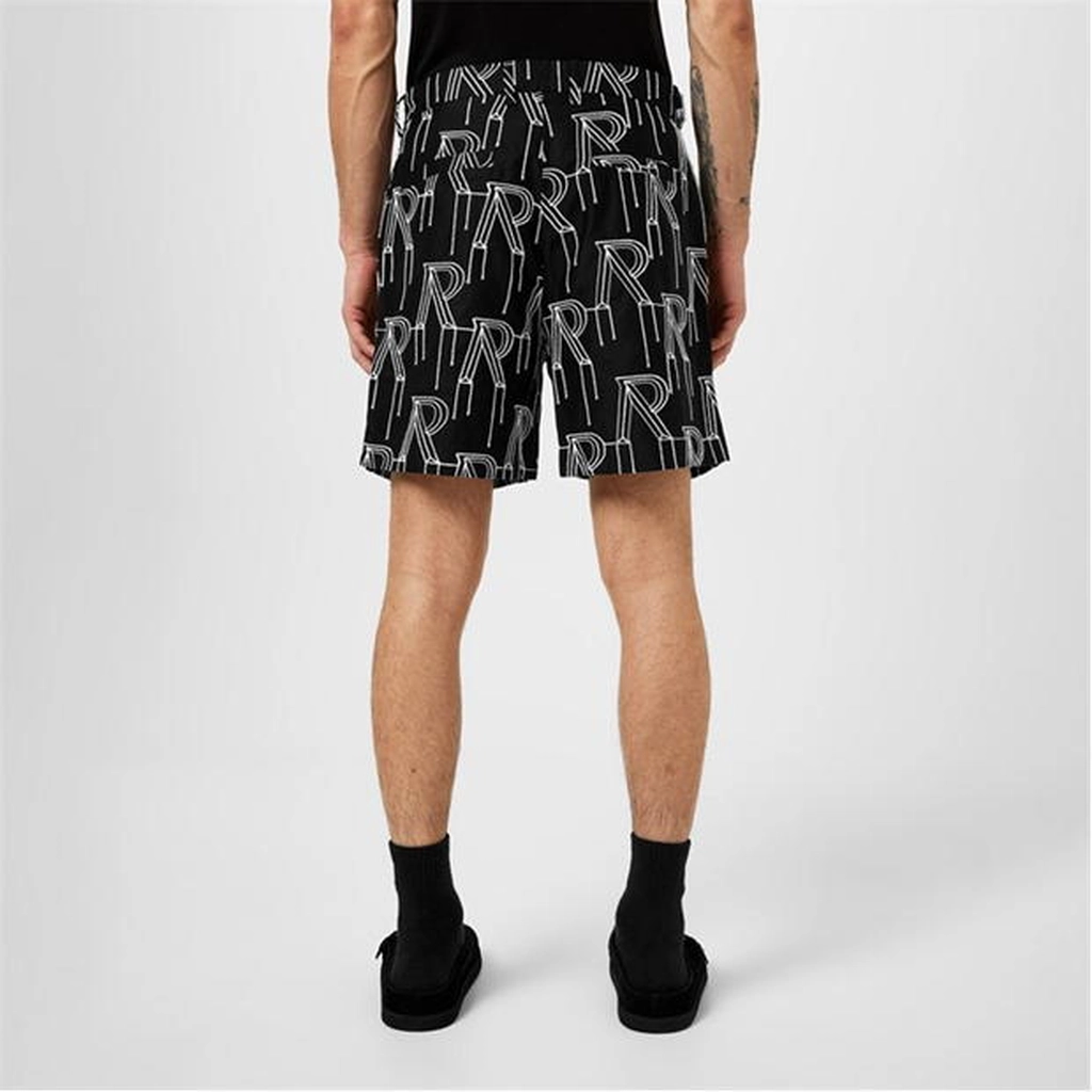 Represent Initial Tailored Shorts - Black