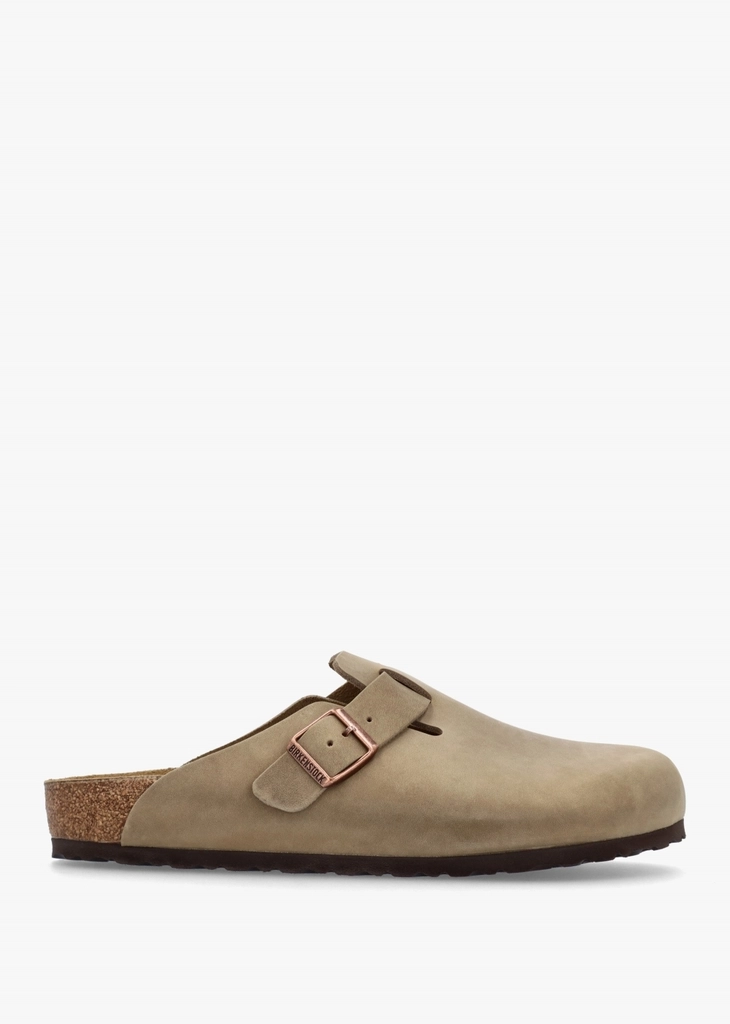 Birkenstock Men's Boston Tabacco Brown Waxy Leather Clogs