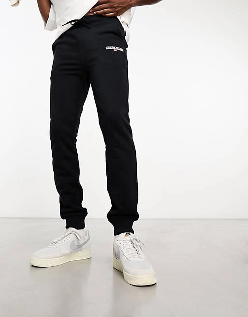 Napapijri Ice logo fleece joggers in black