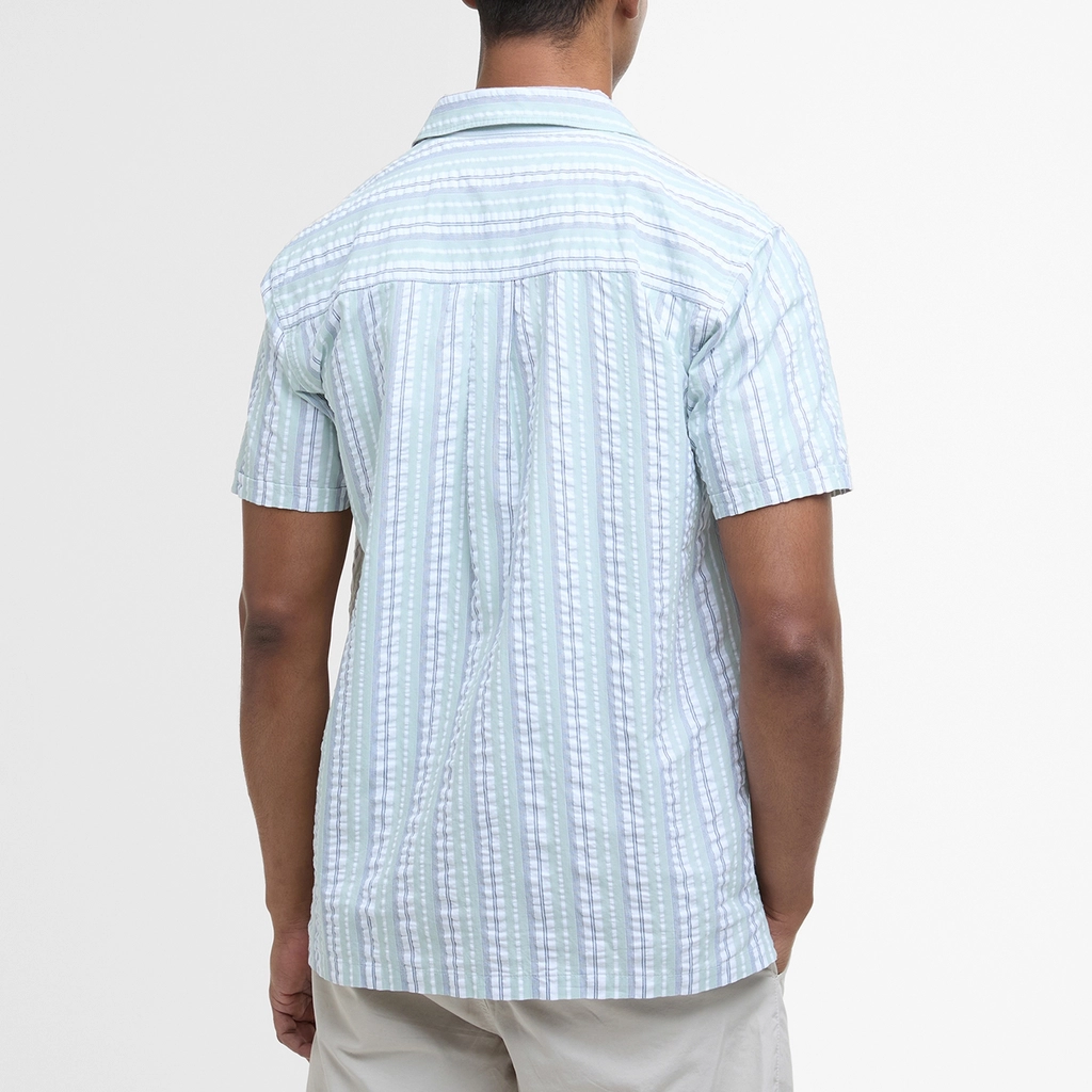 Barbour Beechcroft Regular-Fit Striped Cotton-Seersucker Shirt - S
