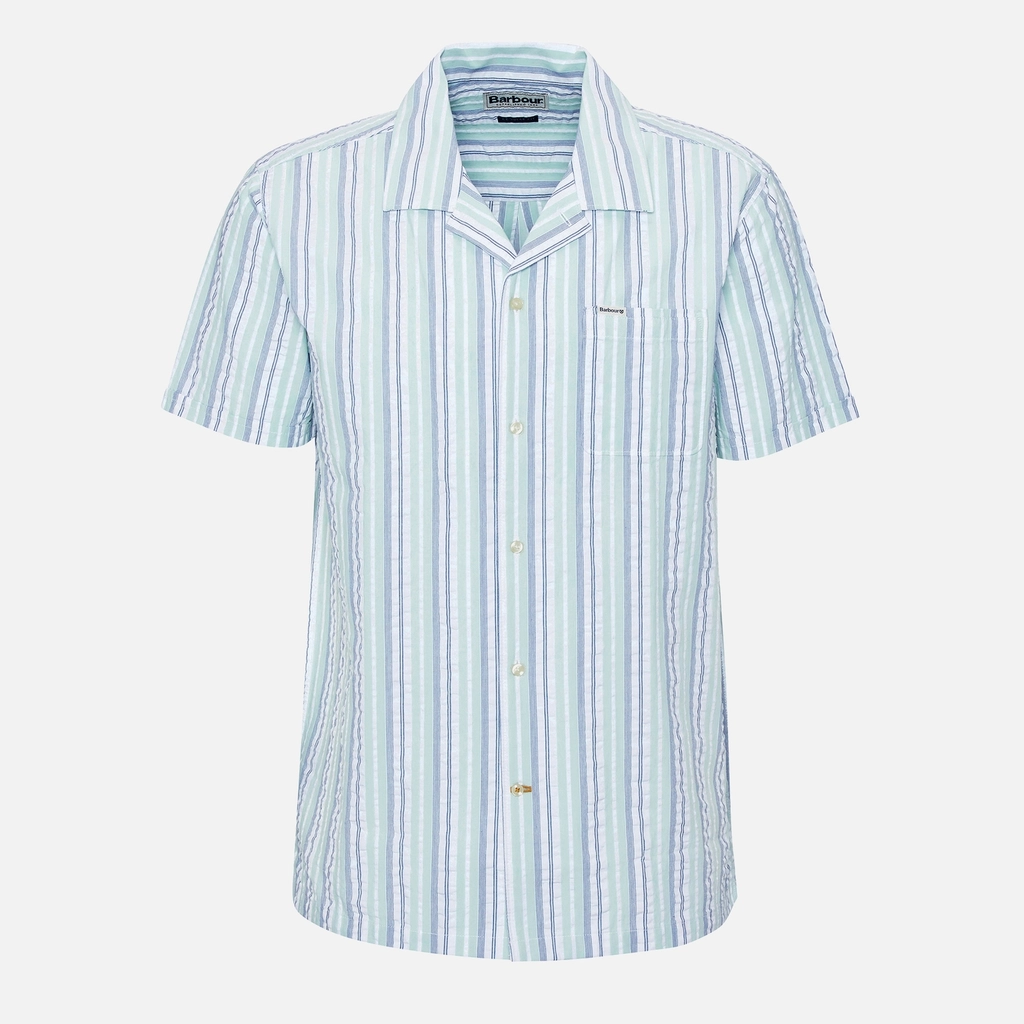 Barbour Beechcroft Regular-Fit Striped Cotton-Seersucker Shirt - S