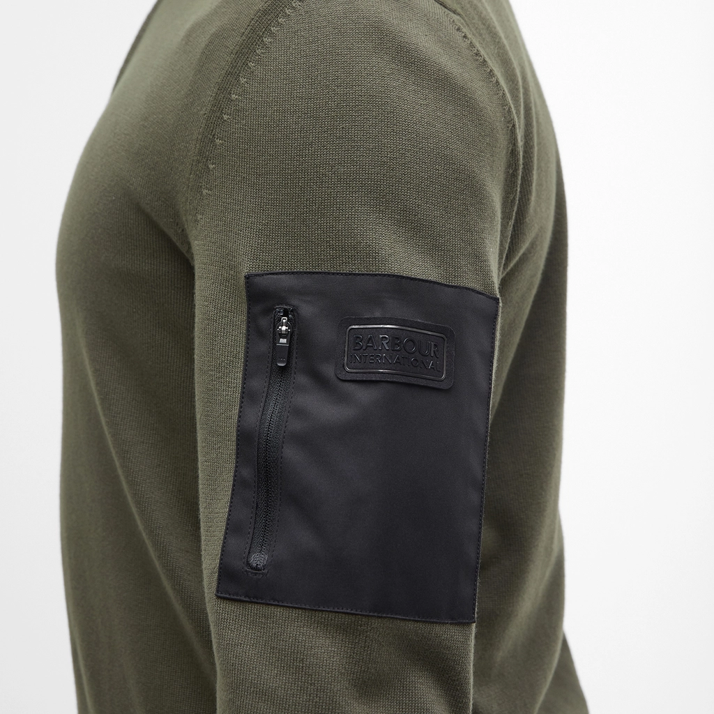 Barbour Blades Cotton Half Zip Knit Jumper - XL