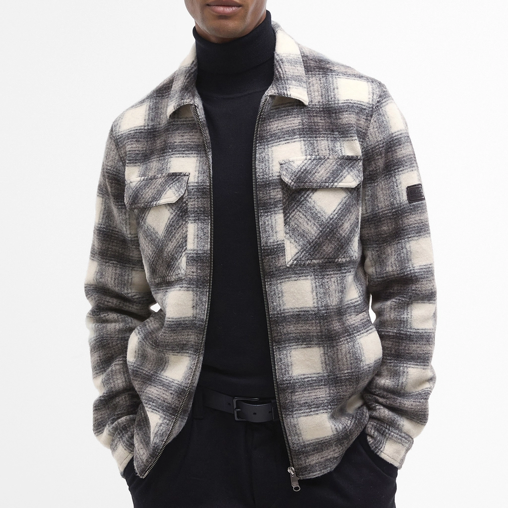 Barbour Clayton Brushed Fleece Overshirt - L