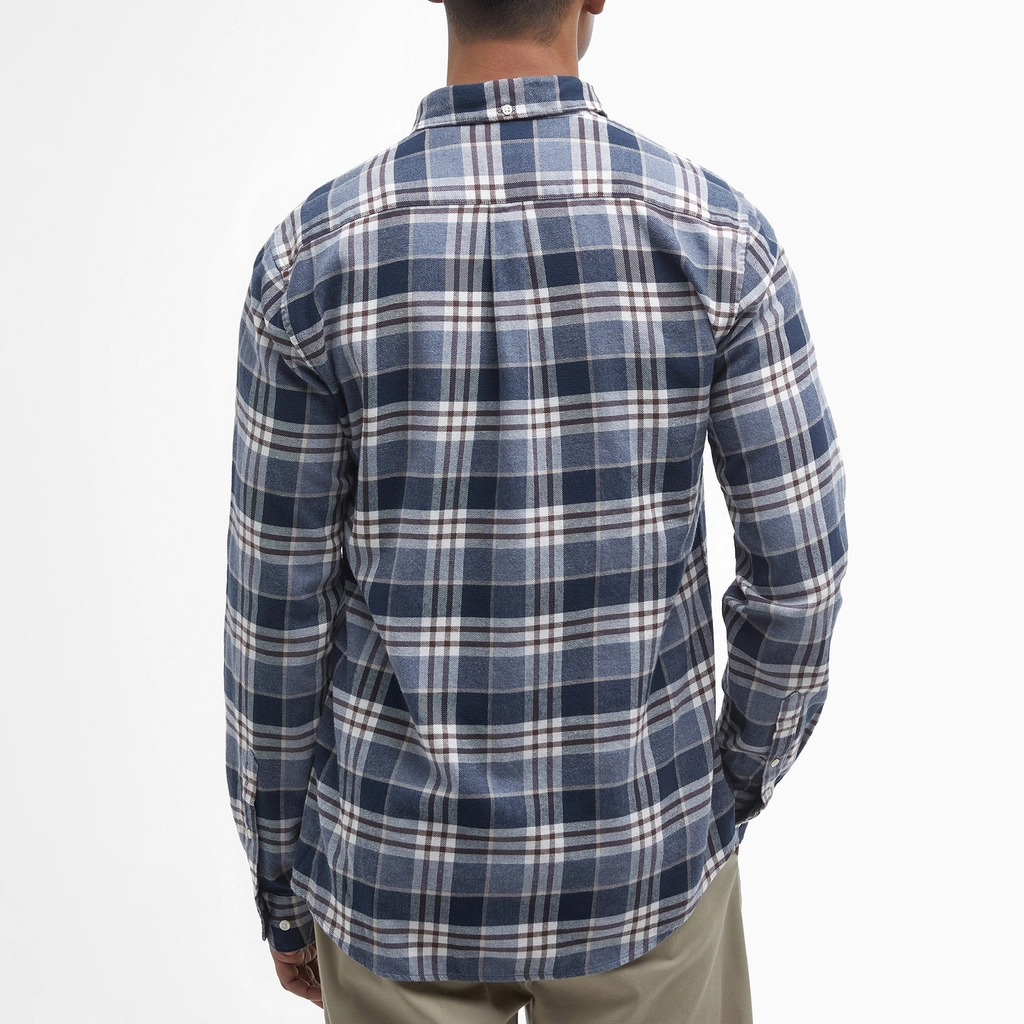 Barbour Fallbay Tailored Fit Checked Brushed Cotton Shirt - XL