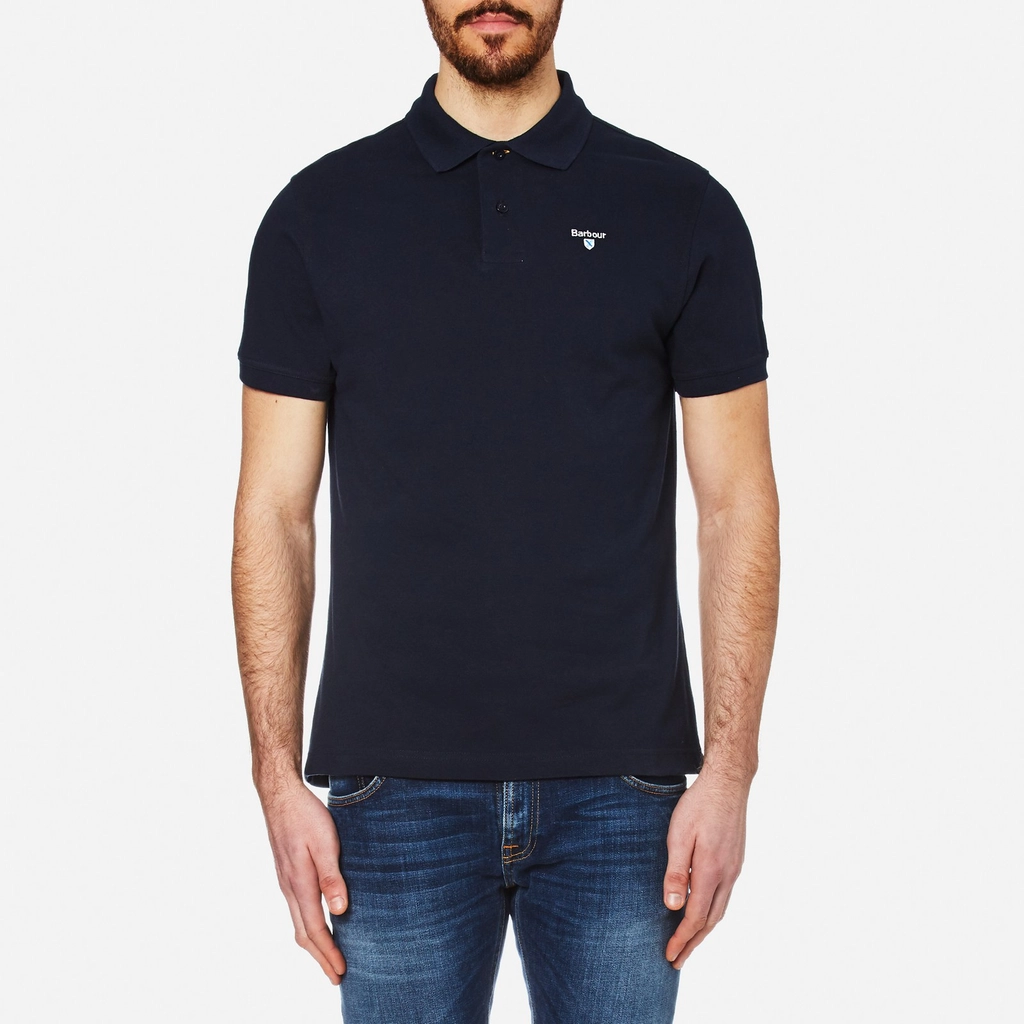 Barbour Men's Sports Polo Shirt - New Navy - L