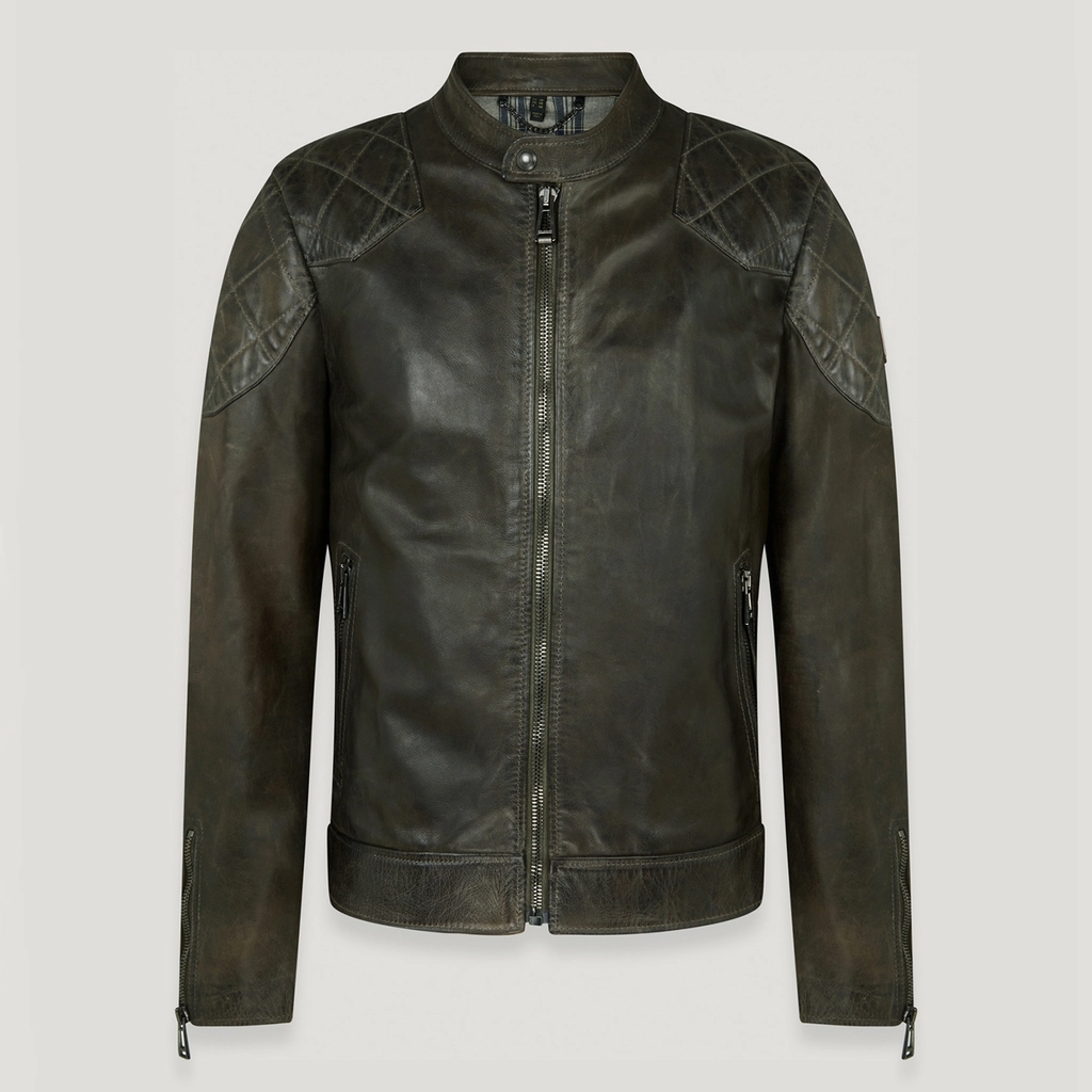 Belstaff Legacy Outlaw Waxed Leather Jacket - IT 46/S