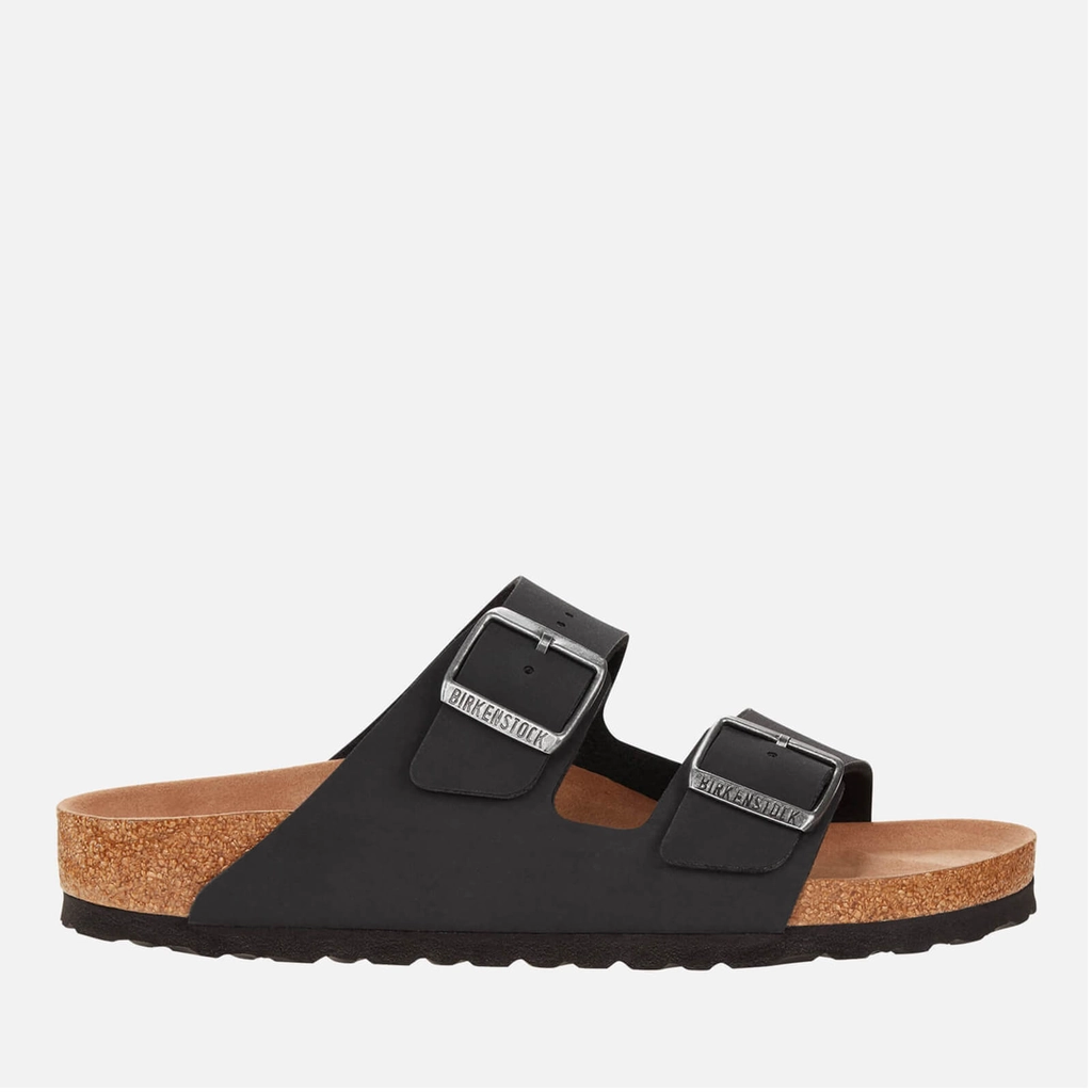 Birkenstock Men's Arizona Vegan Double Strap Sandals - Black - EU 44/UK 9.5