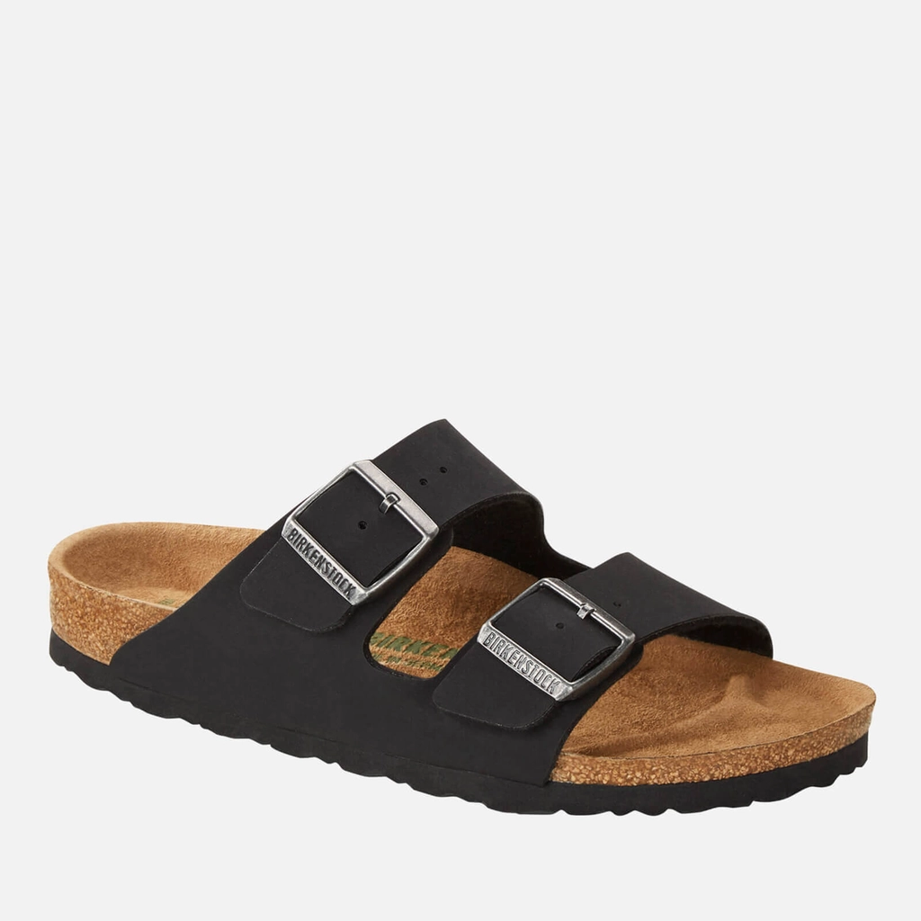 Birkenstock Men's Arizona Vegan Double Strap Sandals - Black - EU 44/UK 9.5