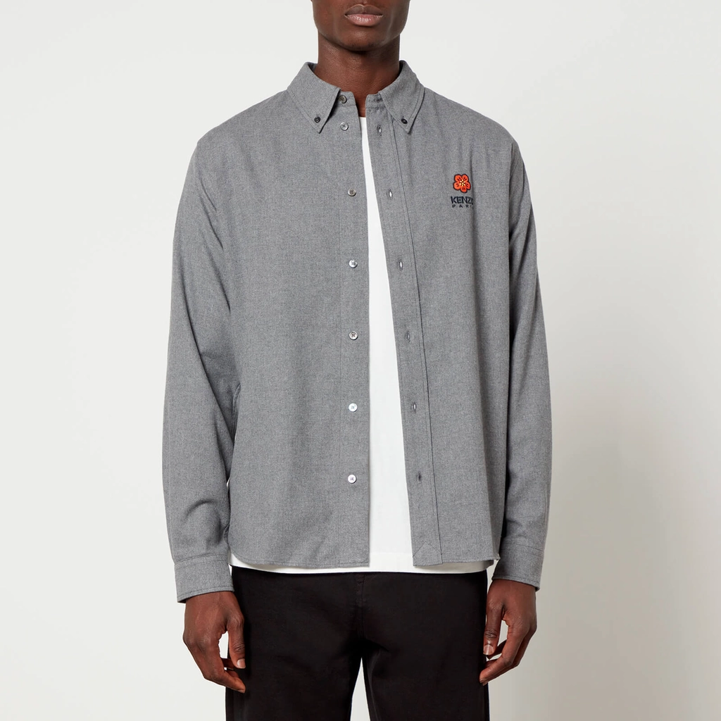 Kenzo Boke Crest Flannel Overshirt - S
