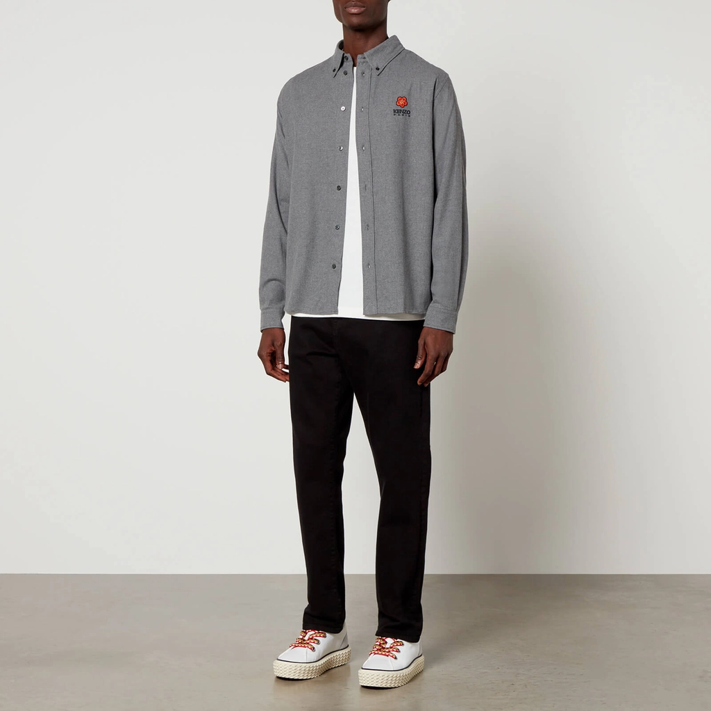 Kenzo Boke Crest Flannel Overshirt - S