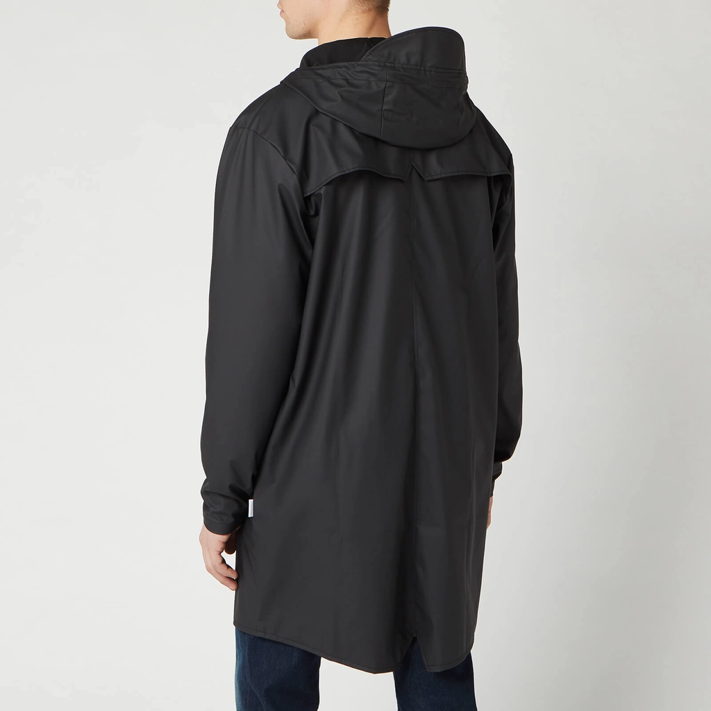 RAINS Men's Matte Shell Long Jacket - M