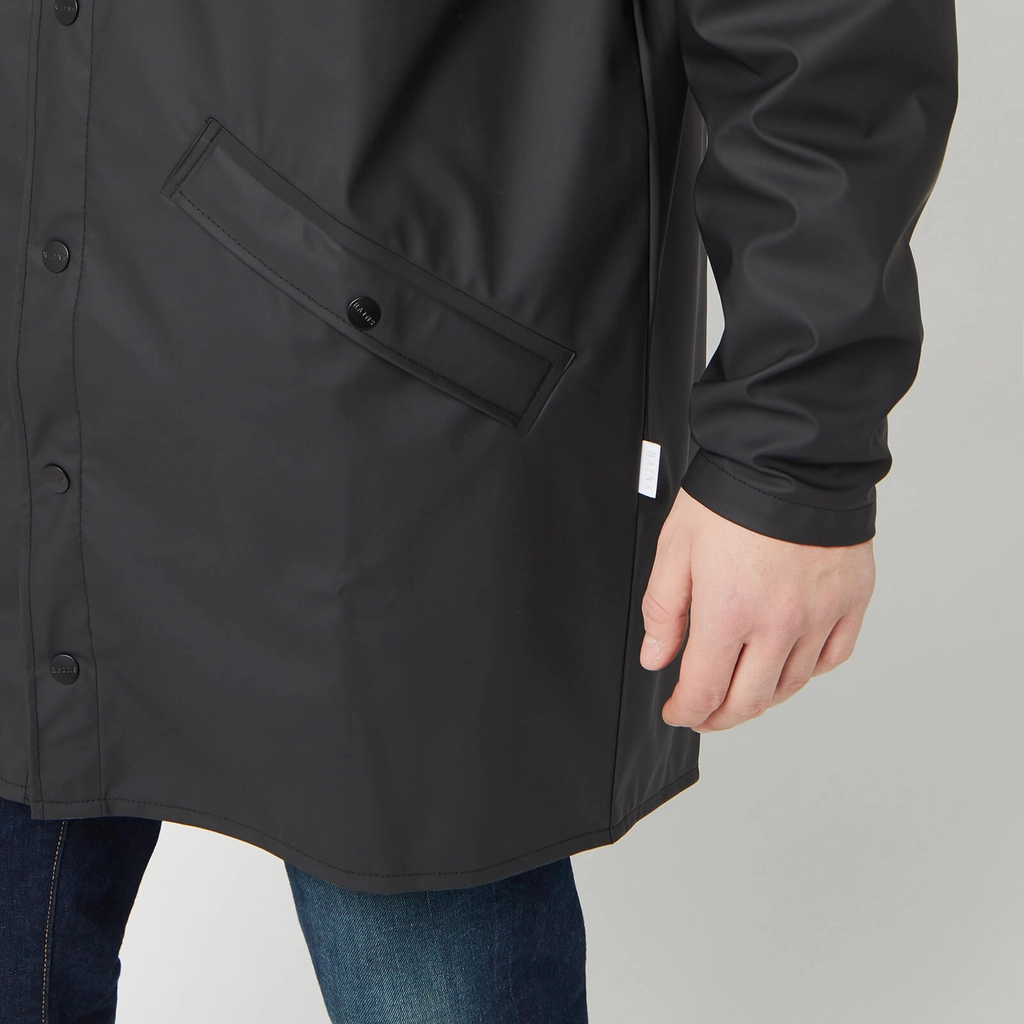RAINS Men's Matte Shell Long Jacket - M