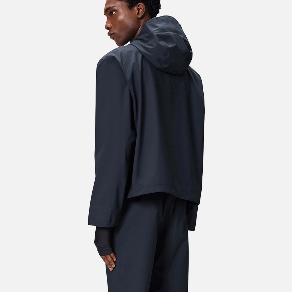 RAINS Suva Hardshell Matte Shell Short Anorak - M