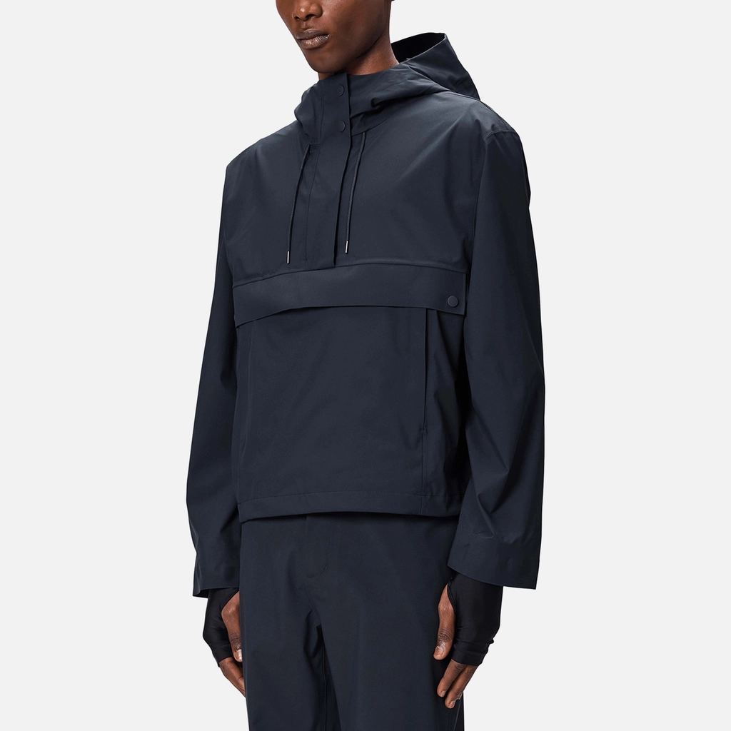 RAINS Suva Hardshell Matte Shell Short Anorak - M