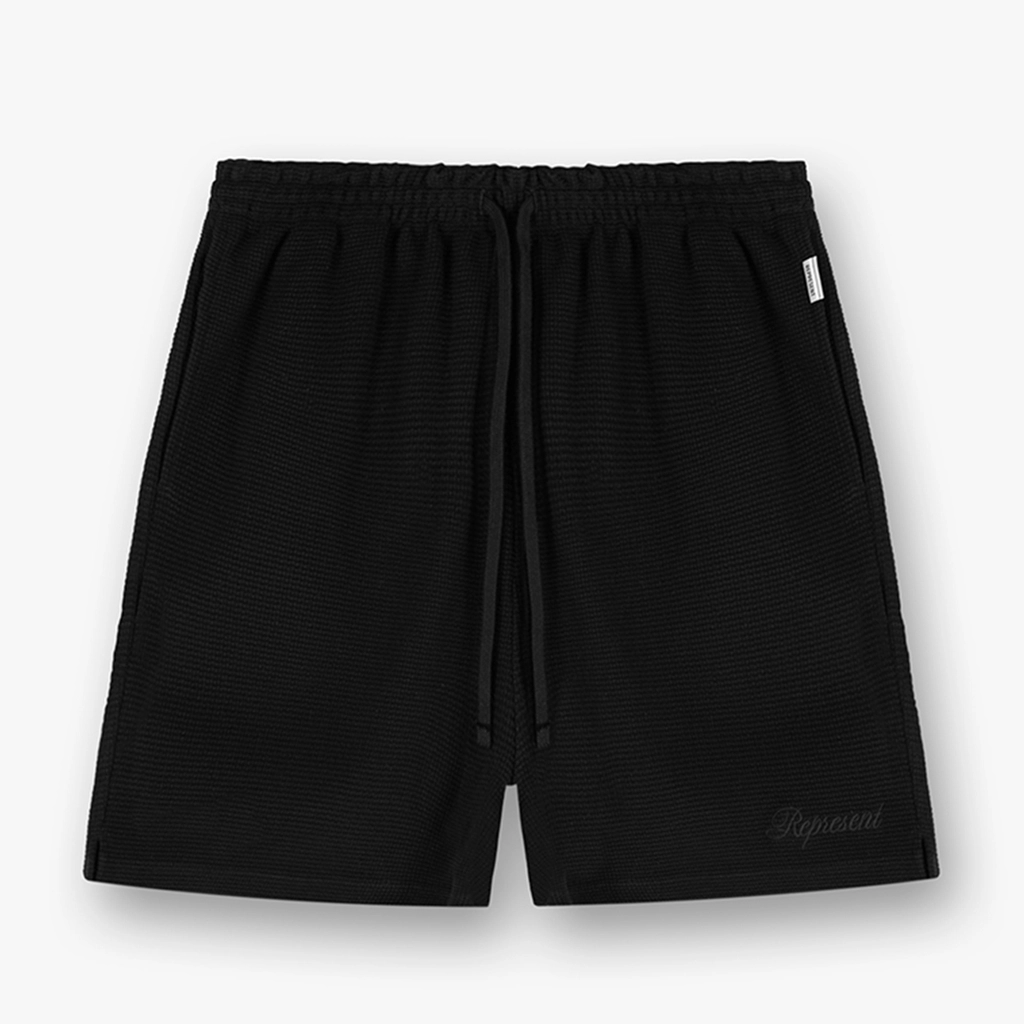Represent Cotton Waffle-Knit Shorts - S