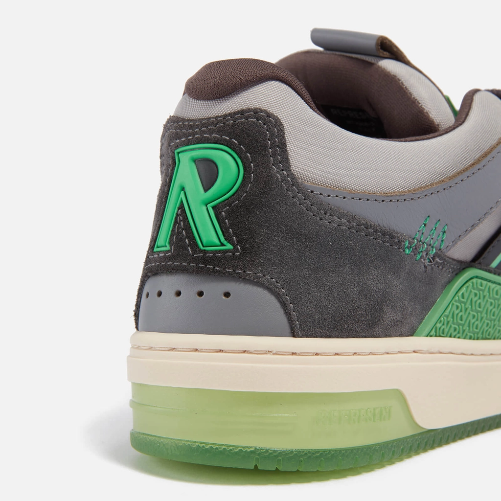 Represent Men's Bully Leather and Suede Trainers - UK 8