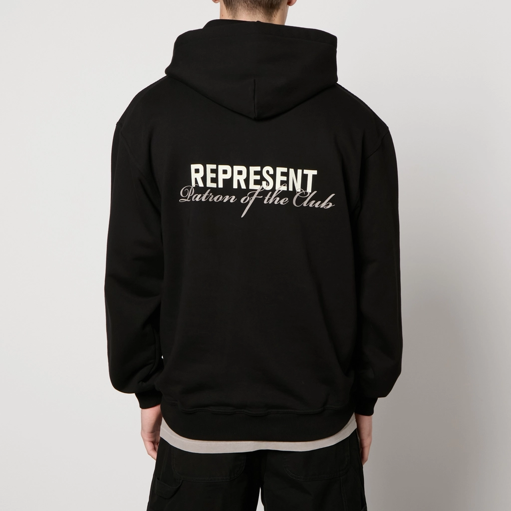 Represent Patron Of The Club Cotton-Jersey Hoodie - S