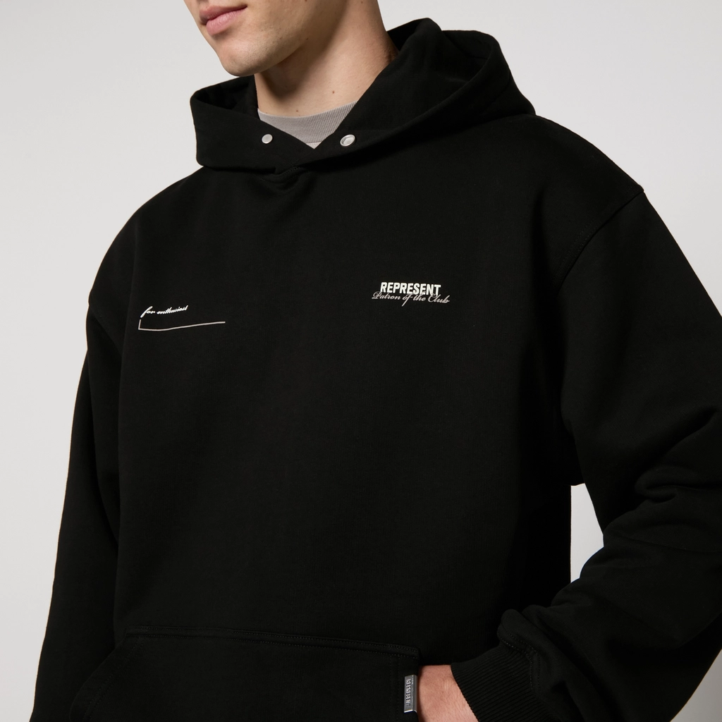 Represent Patron Of The Club Cotton-Jersey Hoodie - S