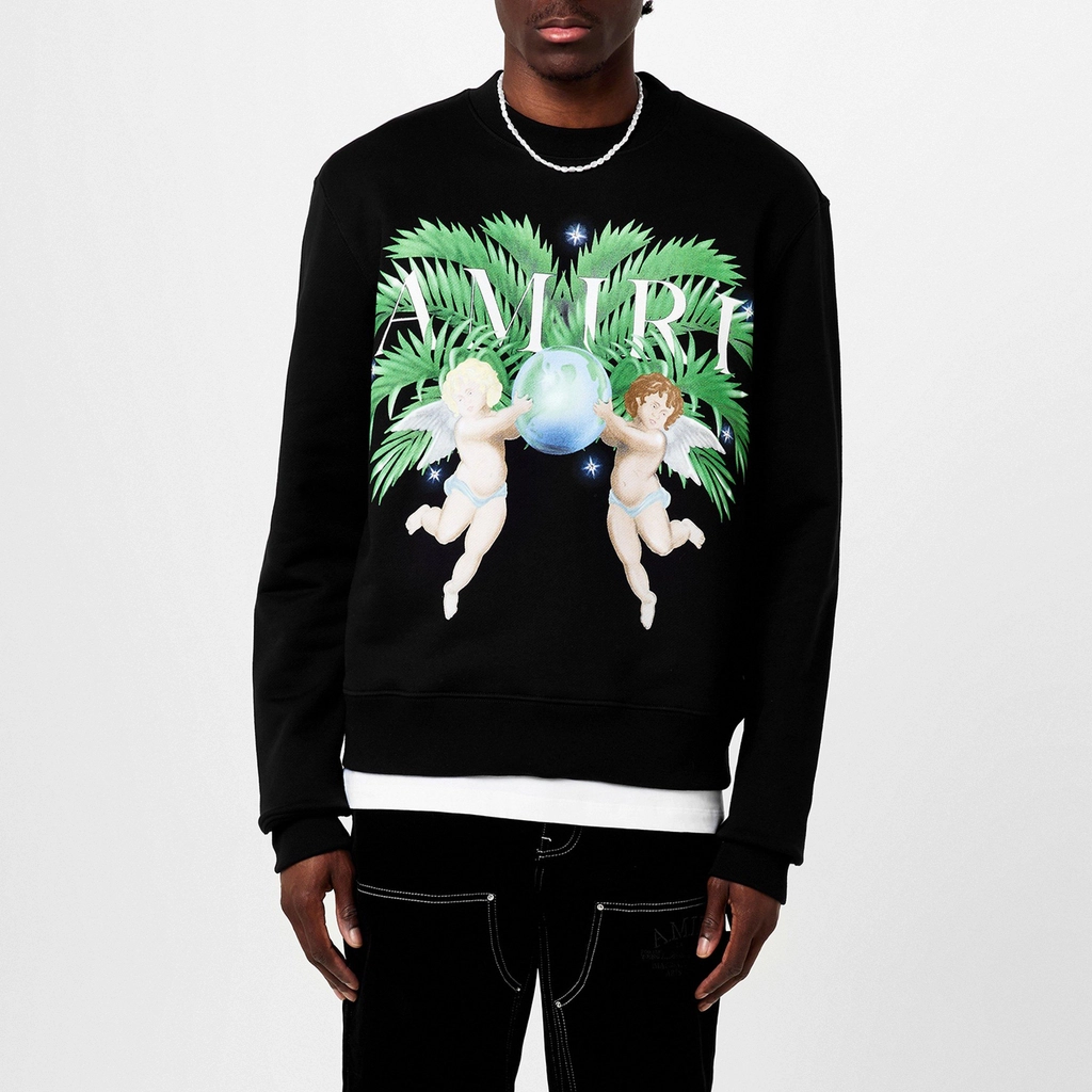 AMIRI Cherb Crew Sweater - Black