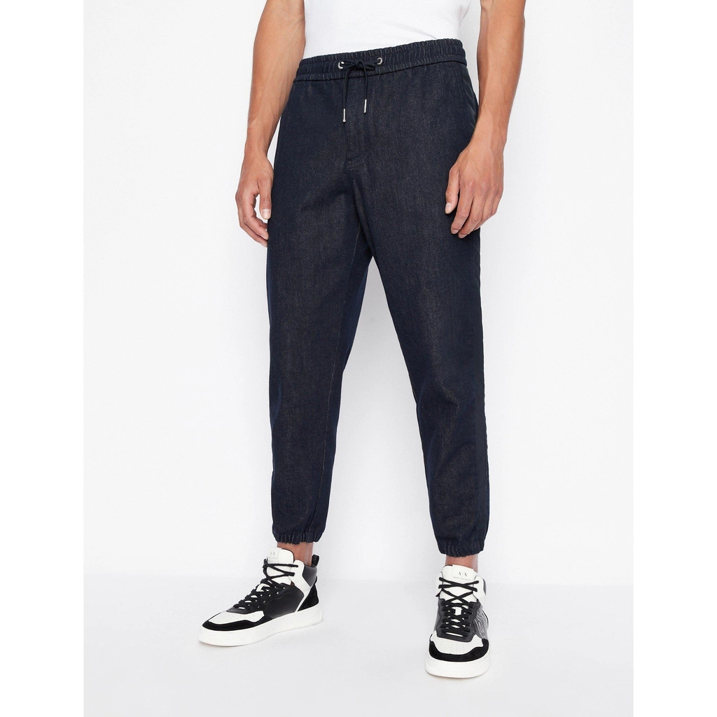 Armani Ax Cuffed Trousers - Indigo Denim
