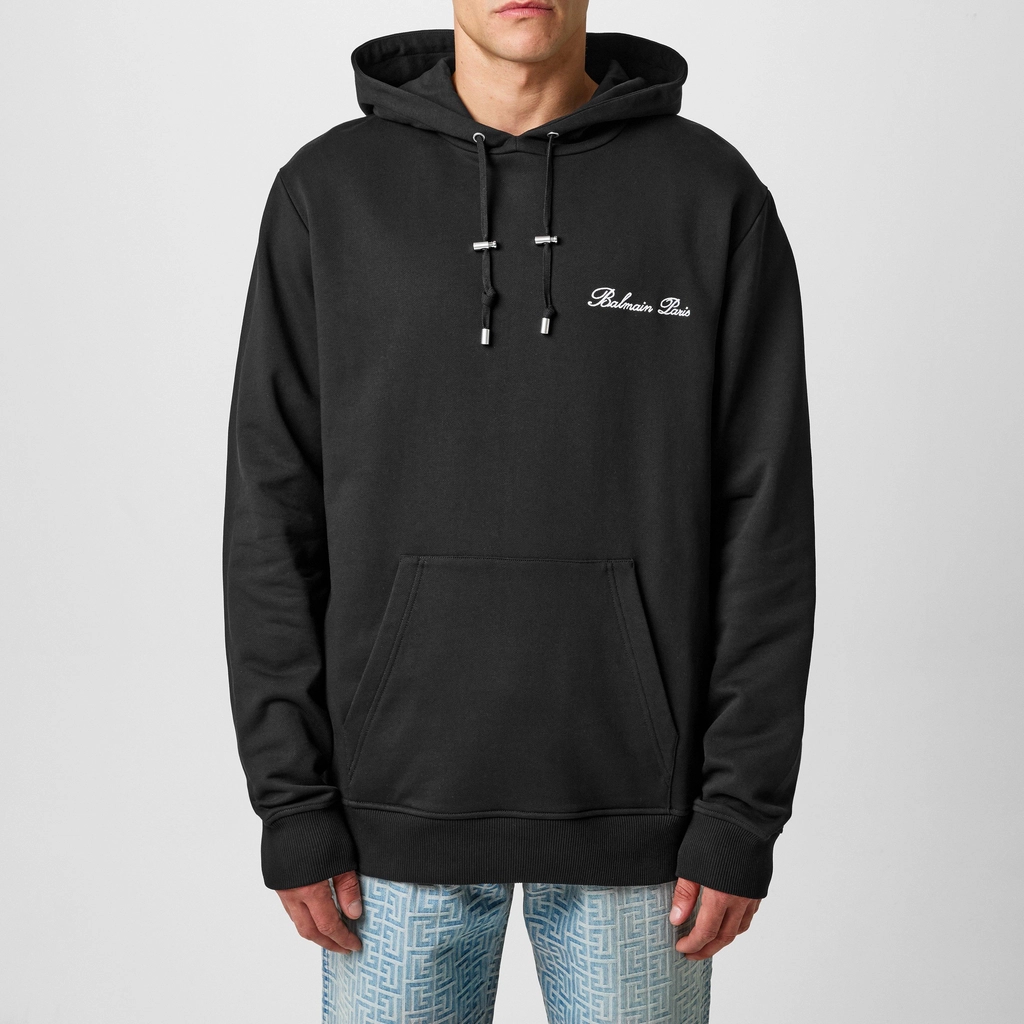 Balmain Signature Hoodie - Black