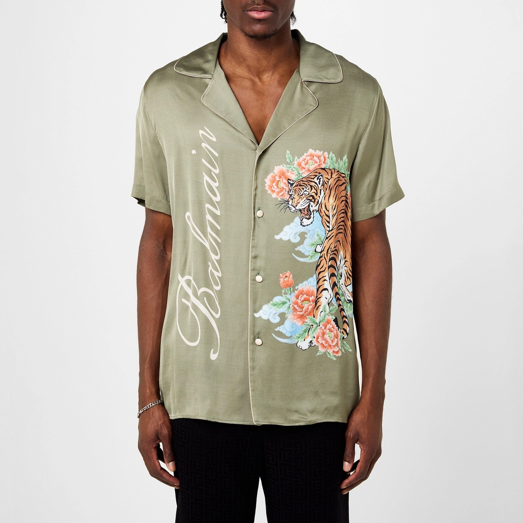 Balmain Tiger S S S - Khaki/Multi UCQ
