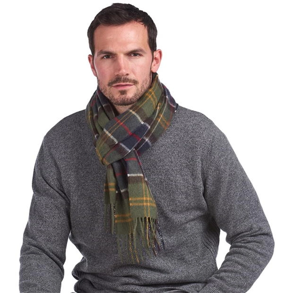 Barbour Tartan Scarf - Green