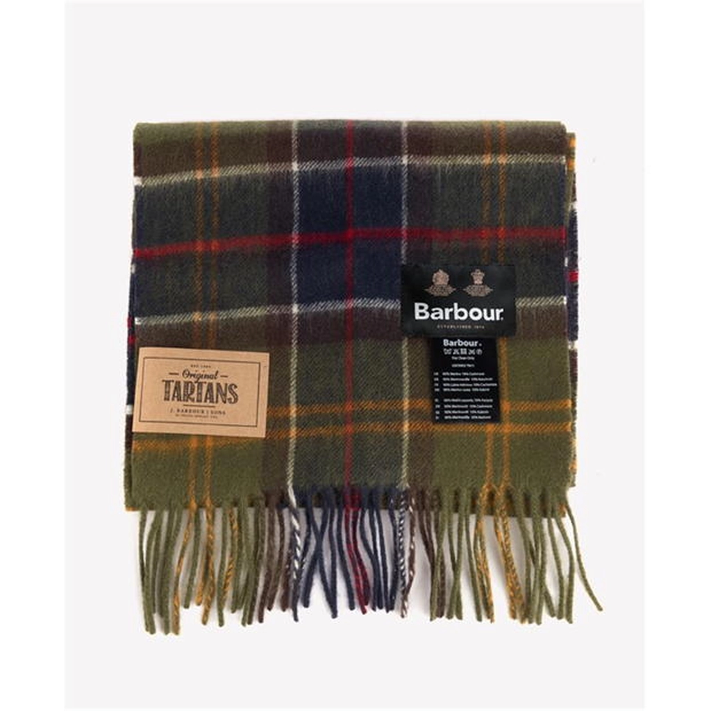 Barbour Tartan Scarf - Green