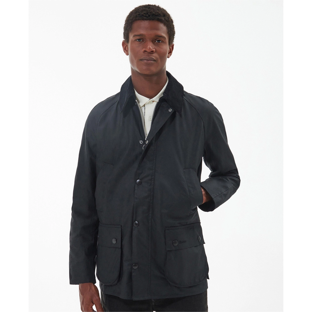 Barbour Ashby Wax Jacket - Black BK72