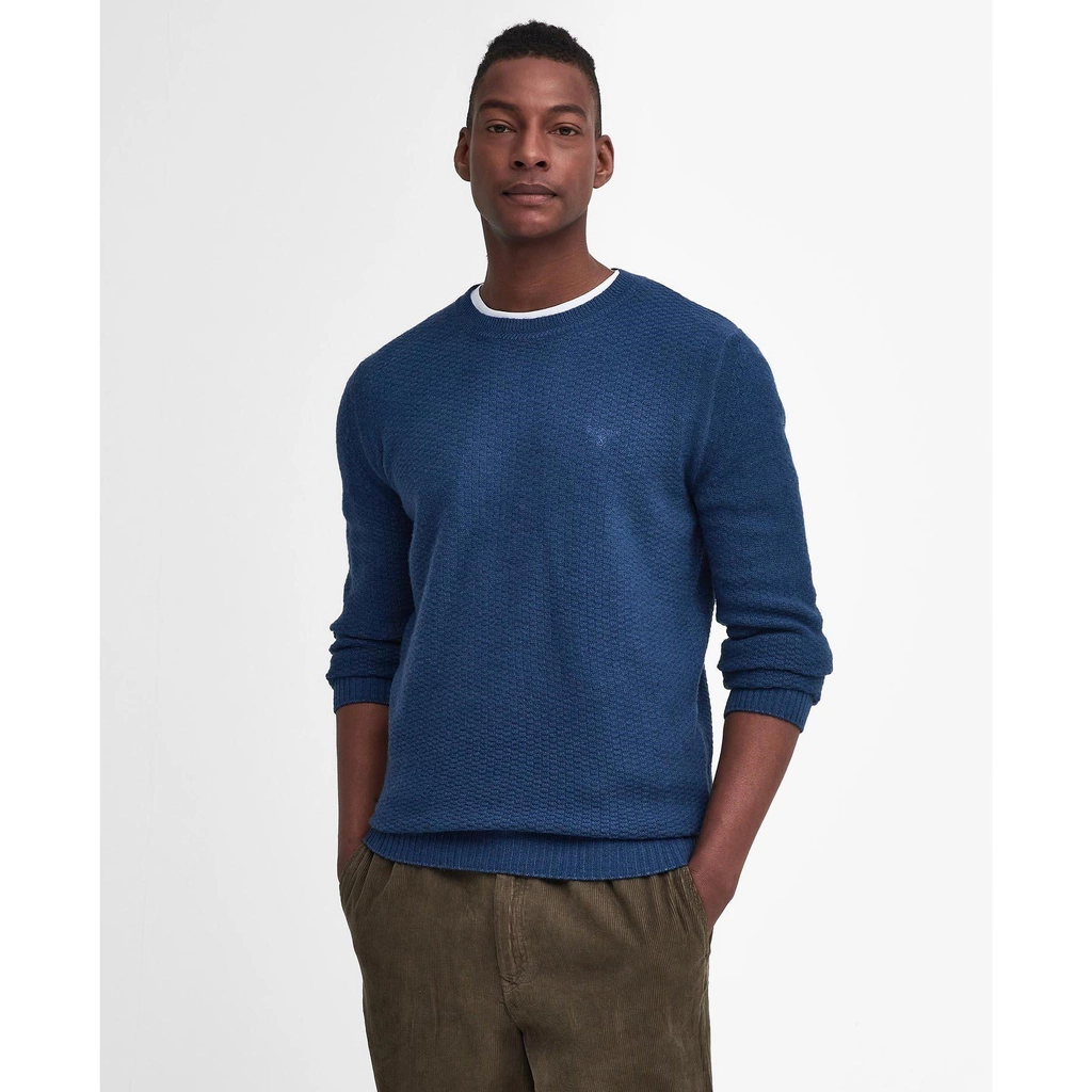 Barbour Aston Crew Neck Jumper - Navy NY51