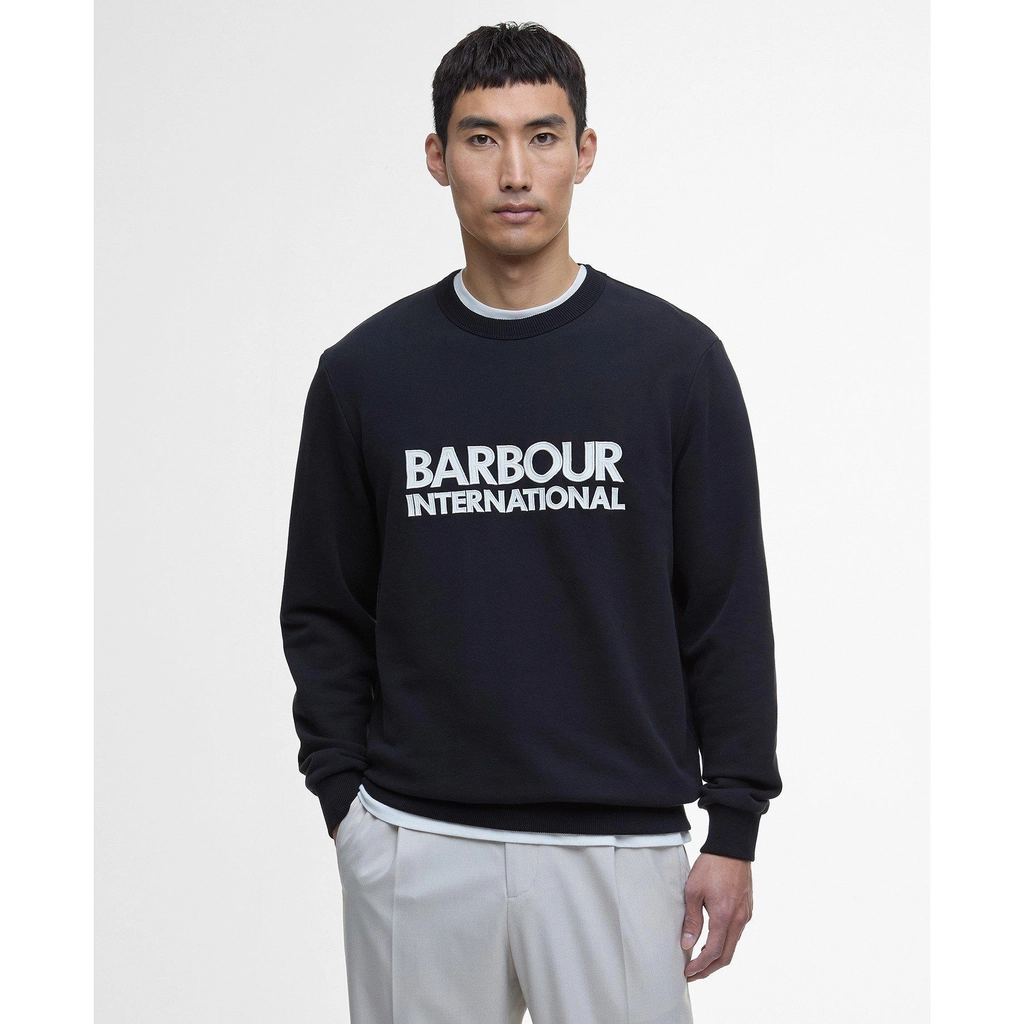 Barbour B.int Jason Crew Swt - Black