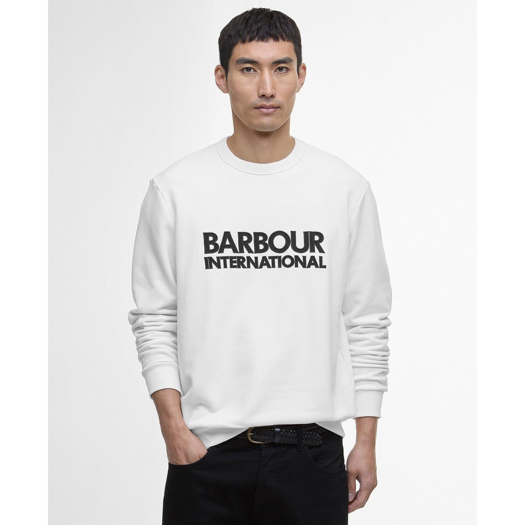 Barbour B.int Jason Crew Swt - Whisper White
