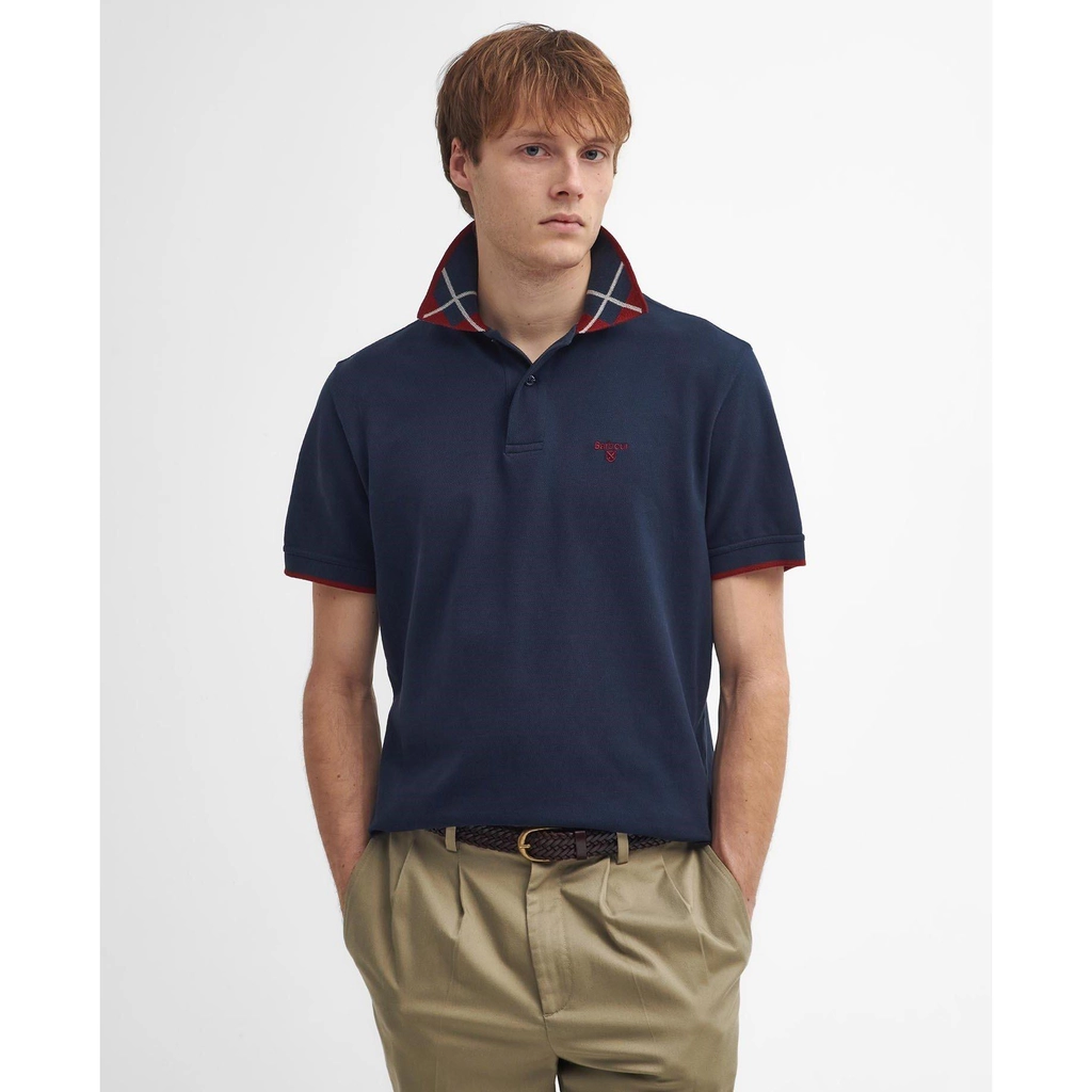 Barbour Brodie Short-Sleeved Polo Shirt - Navy NY91