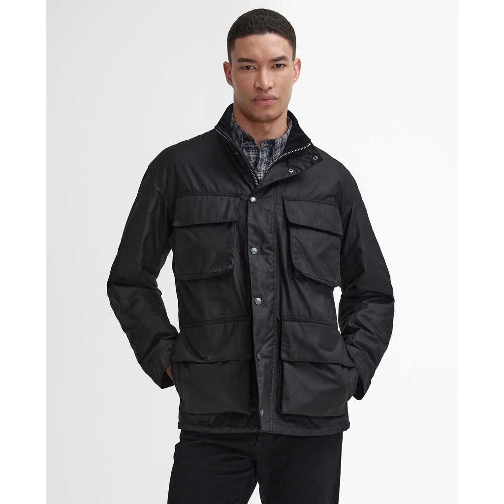 Barbour Brunton Waxed Jacket - Black BK71