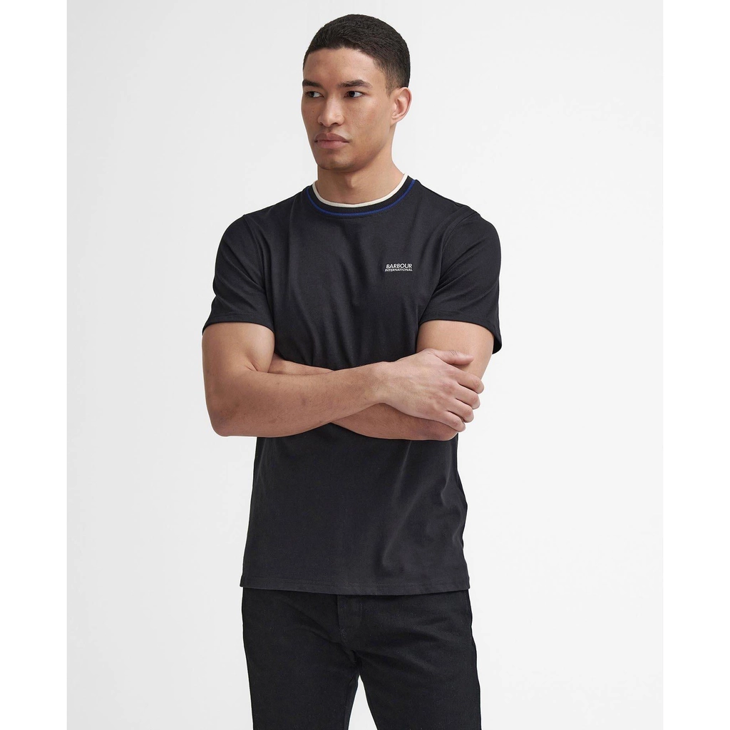 Barbour Buxton Tipped T Shirt - Black BK11