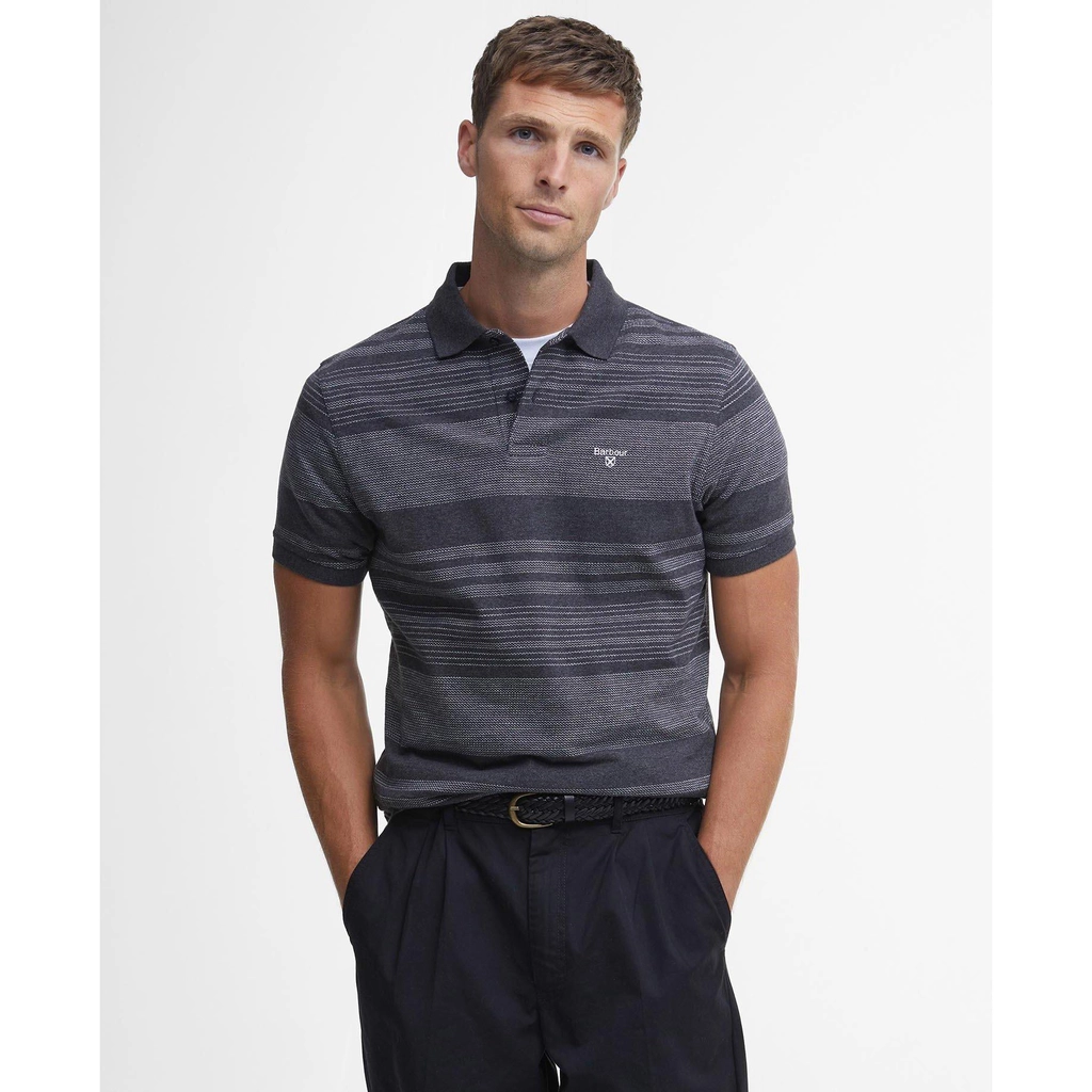 Barbour Colburn Short-Sleeved Polo Shirt - Charcoal