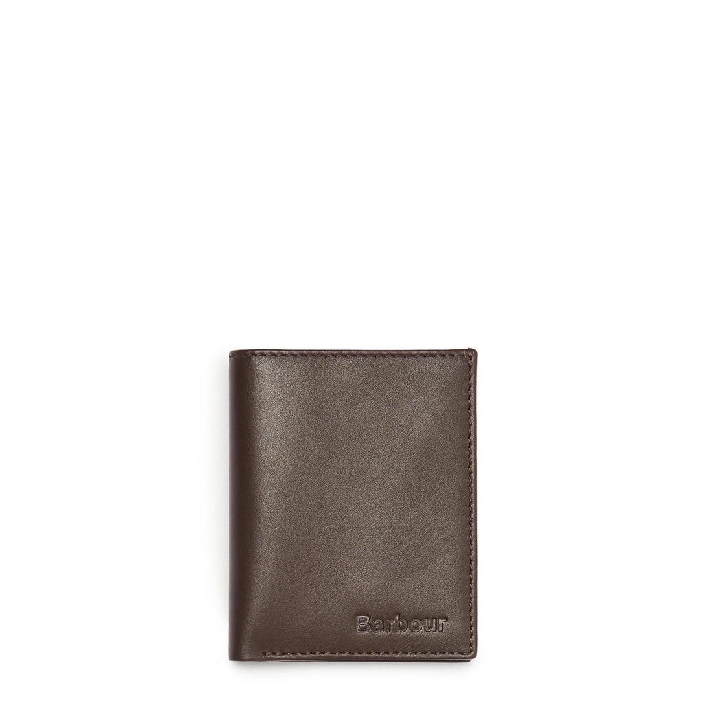 Barbour Colwell Small Billfold Leather Wallet - Brown BR52