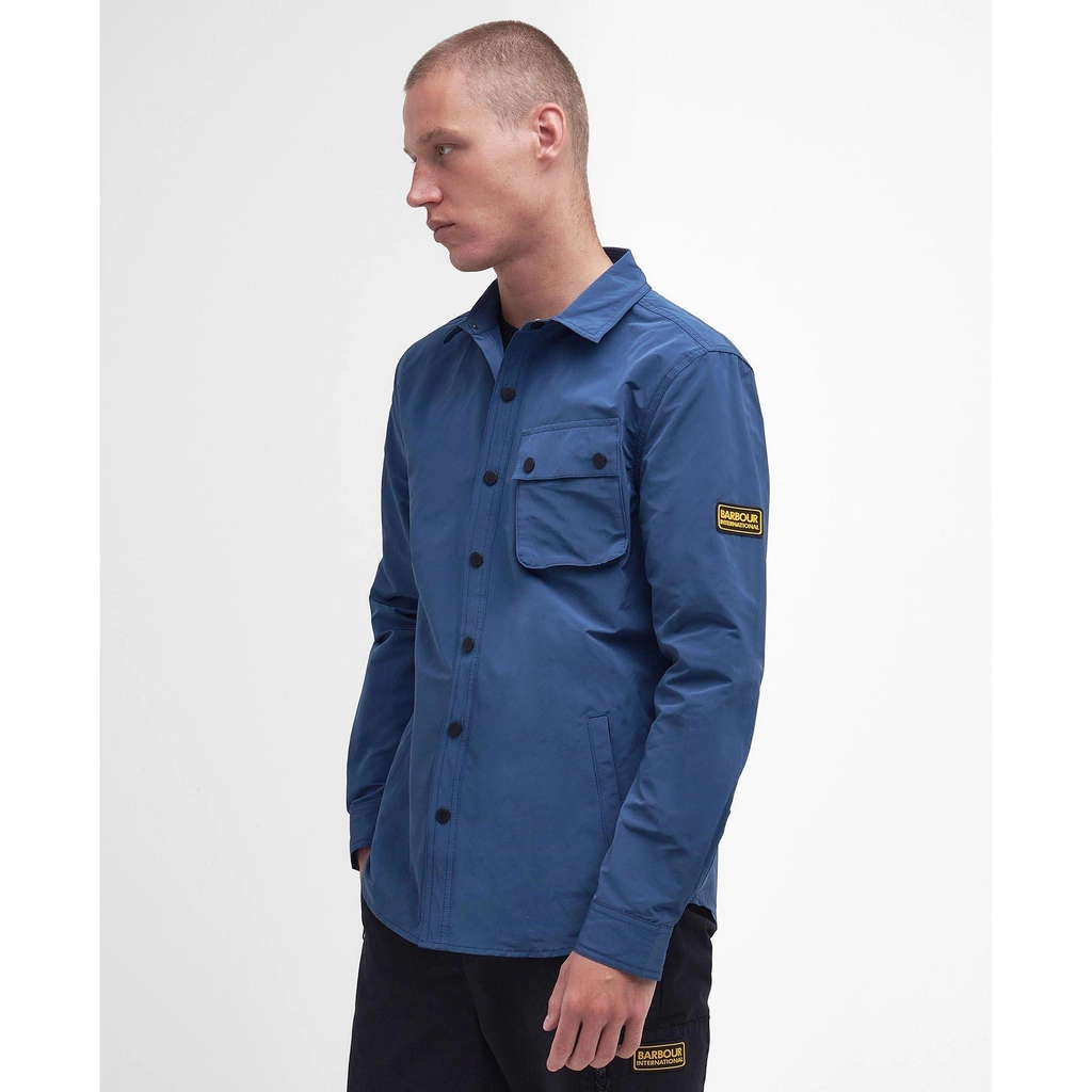 Barbour Control Overshirt - Wshd Cobalt