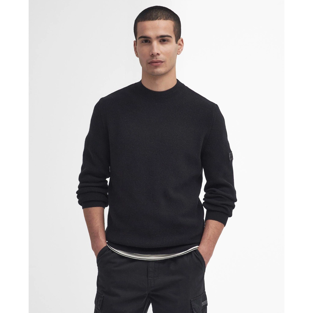Barbour Crawley Crew Neck Jumper - Black BK31