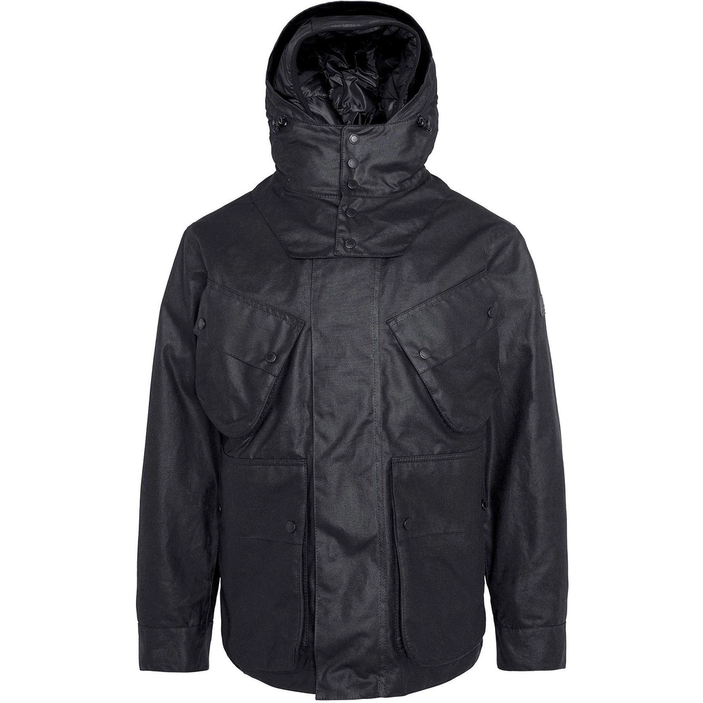 Barbour Element Wax Jacket - Black